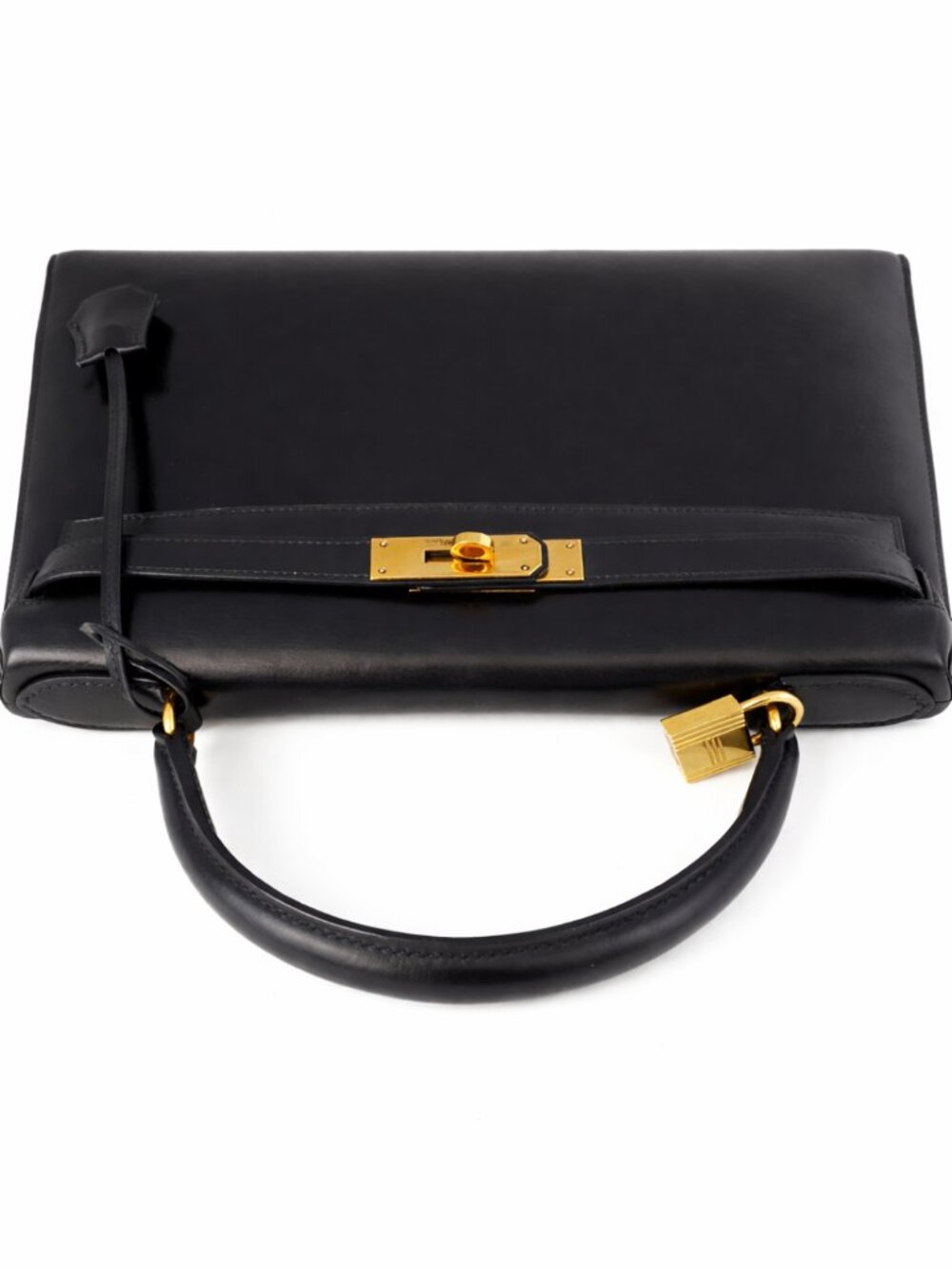 Hermes Kelly 32 Sellier Black Box Leather Gold Hardware (GHW) - Picture 7 of 16